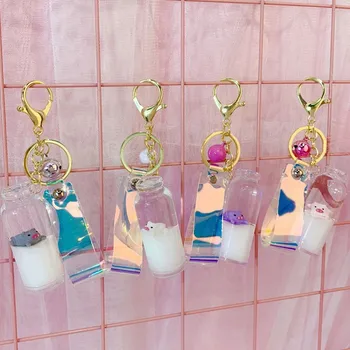 

Quicksand Keychain Pig Drifting Surfing Bottle Bag Keychain Decoration Pendant accessories New Arrival Best Selling Dropshipping