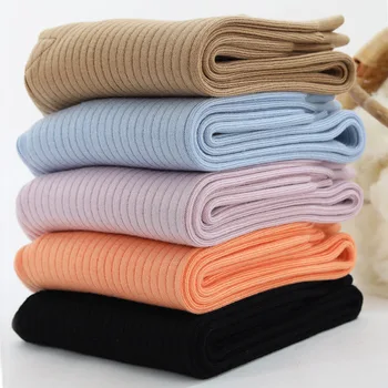 

Girl Boy Pants Warm Autumn And Winter Trousers Girls Leggings For Kids Children Clothing Knitting Strip Woolen For Kids 3-14year