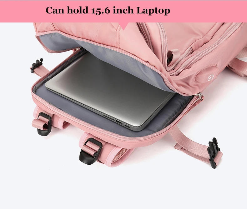 Women Laptop Backpack USB Charging School Backpack Shoe Bag Travel Backpack  | eBay