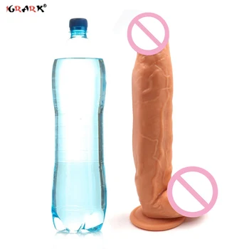 Huge Horse Dildo 11.8 Inch 30cm Flesh Realistic Super Long Big Dildo Silicone Penis Suction Cup Anal Sex Toys for Women Men Gay 3