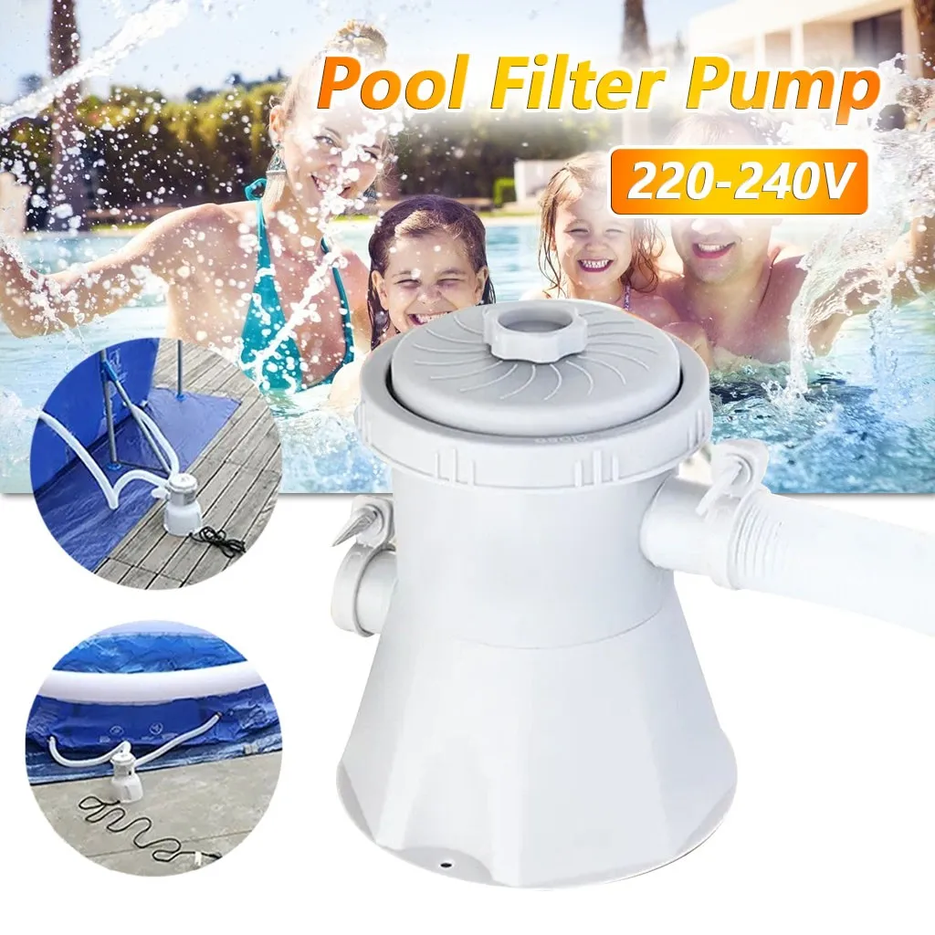 

circulating pump for swimming pool 220/220-240 V 330 GPH Swimming Pool Filter Pump For 100-350GAL Pools EU/UK/US