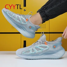 

CYYTL Men's Running Shoes Outdoor Sports Breathable Luminous Sneakers Fashion Male Walking Casual Tennis Workout Trainers