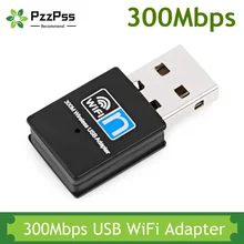 PzzPss – Mini adaptateur Wi fi USB 300Mbps, 802.11 N/G/B, avec prise, antenne, Dongle Ethernet, Lan 
