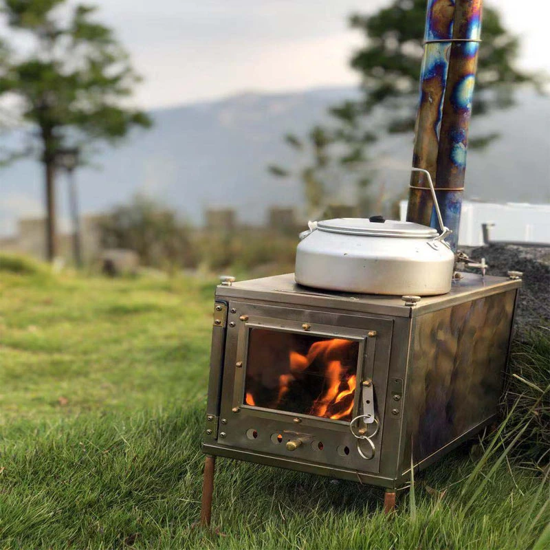 Ultralight Titanium Wood Stove Multipurpose Outdoor Camping Tent