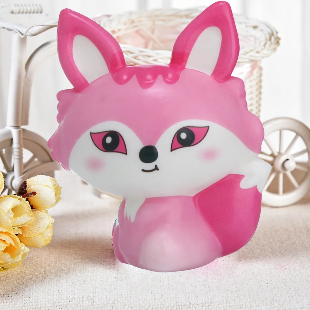 Игрушка Squishies Fox медленно поднимающийся крем Kawaii ароматизированный облегчение стресса милые животные медленно поднимающийся ароматизированный подарок на день детей сжимающая игрушка