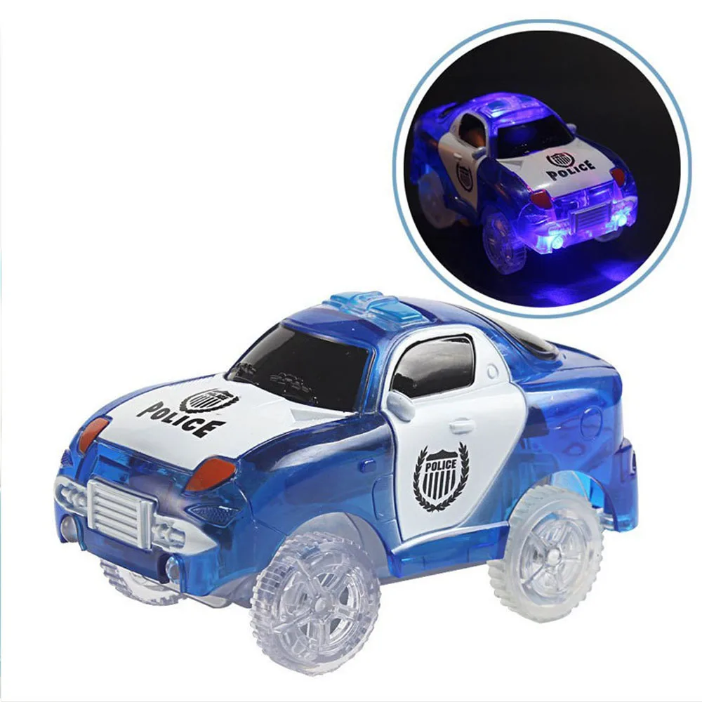 Мигающий свет электронный автомобиль игрушечный волшебный Racing Glow трек Набор