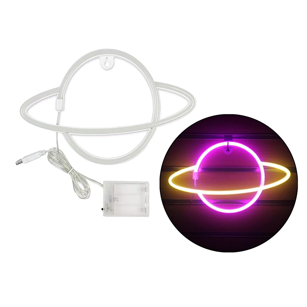 Aesthetic Neon Planet Sign Light Decorative Wall Hanging Night Light for Bedroom Aesthetic Neon Planet Sign Light Decorative Wall Hanging Night Light for Bedroom