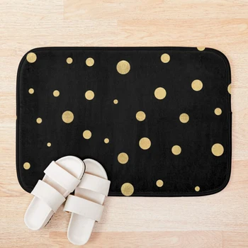 

golden dots Bath Mat Bath Mat Set Anti-slip Bathroom Carpet Shower Mat Absorbent Toilet Rug Foot Mat Bathroom Rug