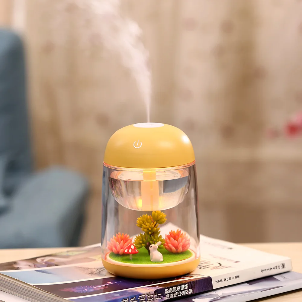 

Creative Micro Landscape Humidifier Colorful Night Light Household Bedroom Air Purification Small Night Lamp USB Humidifier Gift