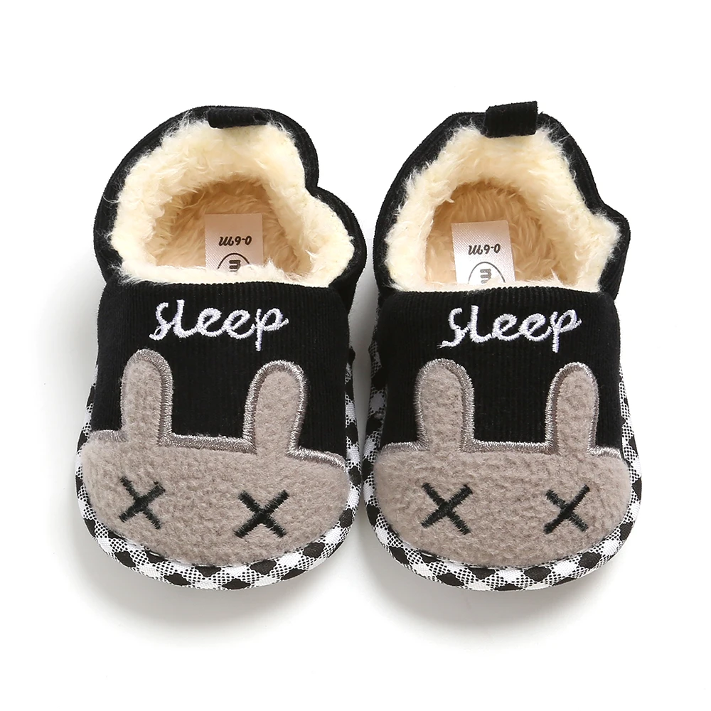 Для новорожденных, для маленьких мальчиков и девочек, которые только начинают ходить противоскользящие Зимние теплые детские детская обувь Хлопок сапожки пинетки мягкая подошва туфли для новорожденных