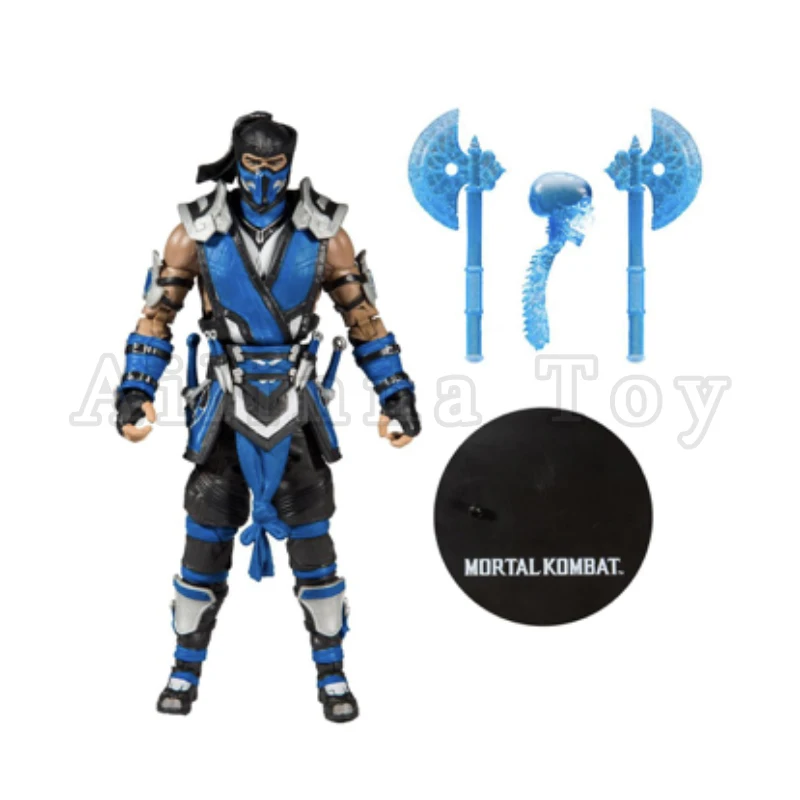 McFARLANE 7-дюймовая экшн-фигурка Mortal Kombat Sub-Zero Аниме модель в подарок Бесплатная
