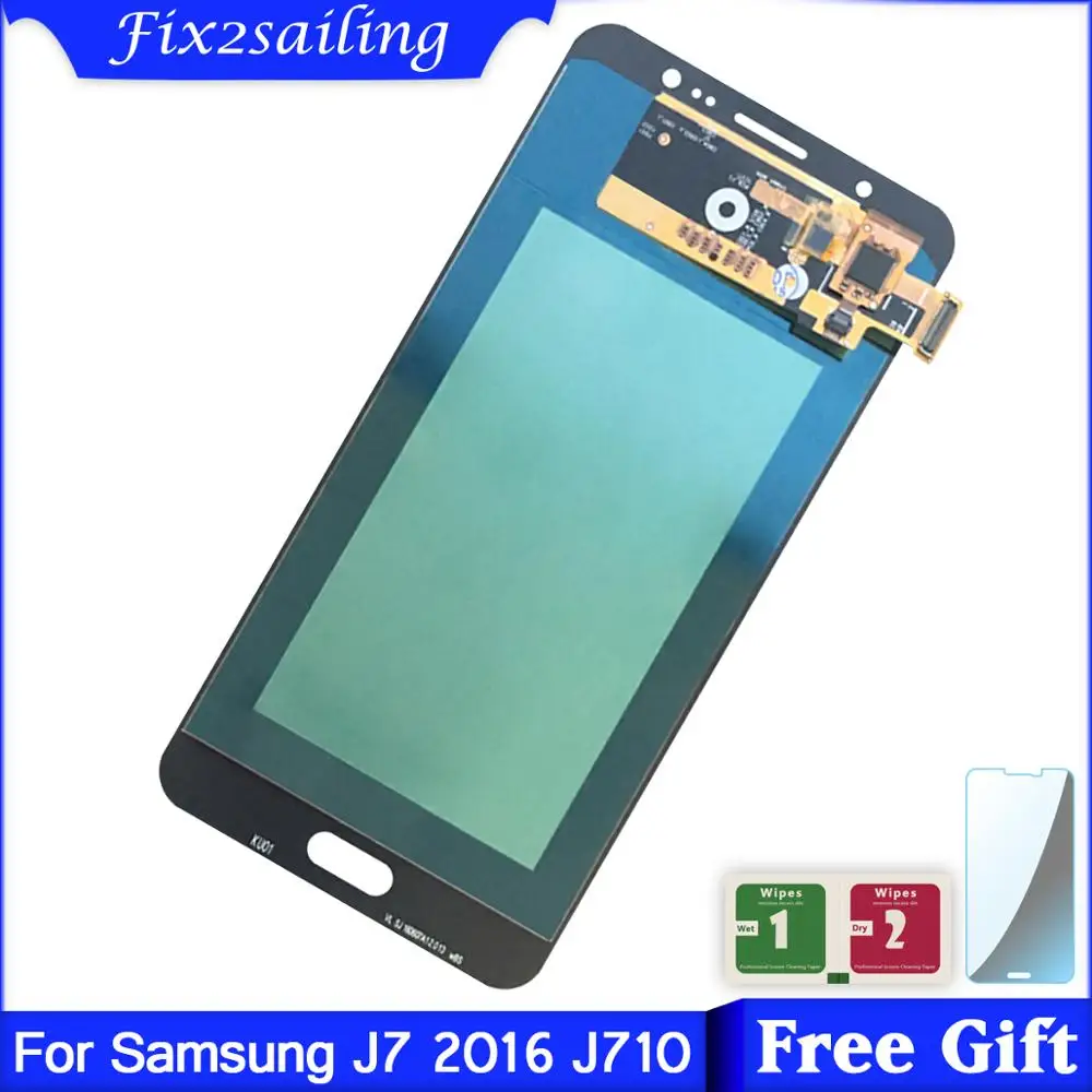 Супер AMOLED ЖК дисплей для Samsung Galaxy J710 SM J710FN/DS J7 2016 J710M J710H + сенсорный экран