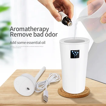 

Mini USB Diffuser Car Humidifier Ultrasonic Air Diffuser with LED Night Light Mist Machine for Home Office 260ML Large Capacity