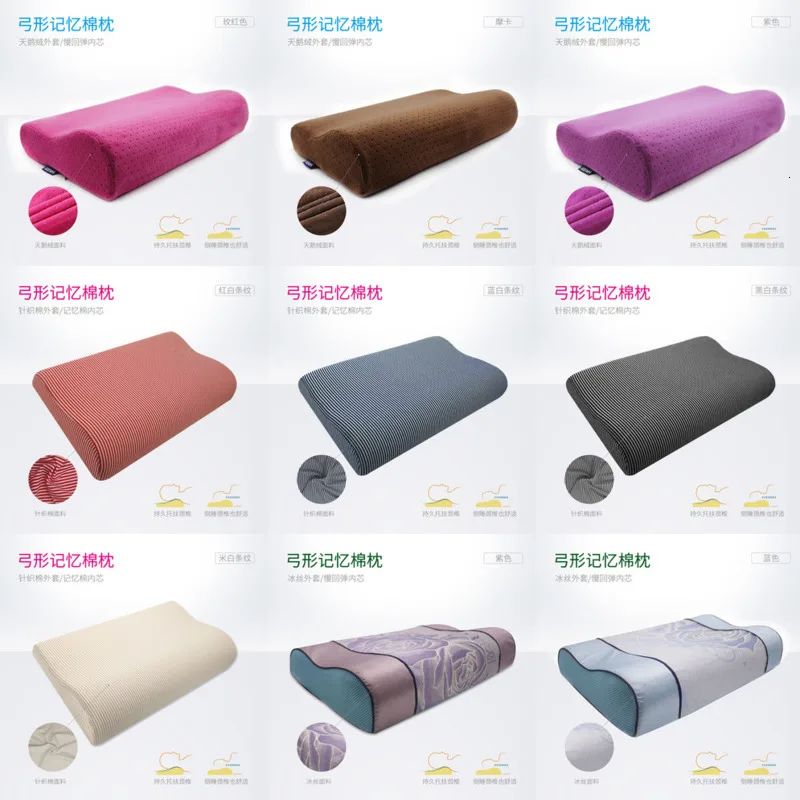 

travel maternity Pillow Slow Springback Memory Cotton Bow Pillow Solo Pillow Bed Neck Protecting Pillow Healthcare Pillow