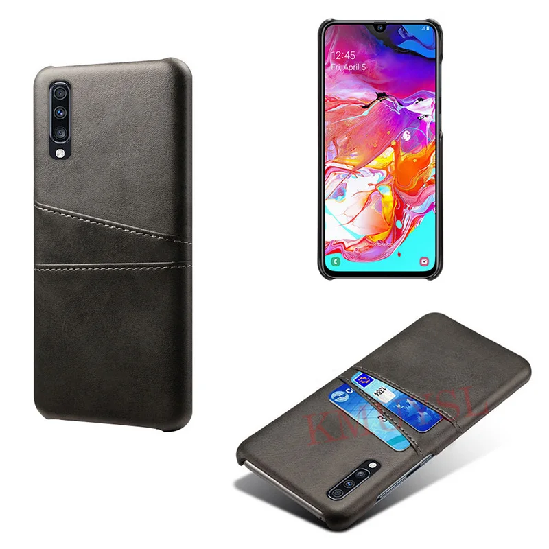 Кожаный держатель для карт чехол для samsung galaxy S10 плюс S10E A10 A20 A30 A50 A60 A70 A80 A90 A9 A8 A7 A6 J4 J6 J8 крышка