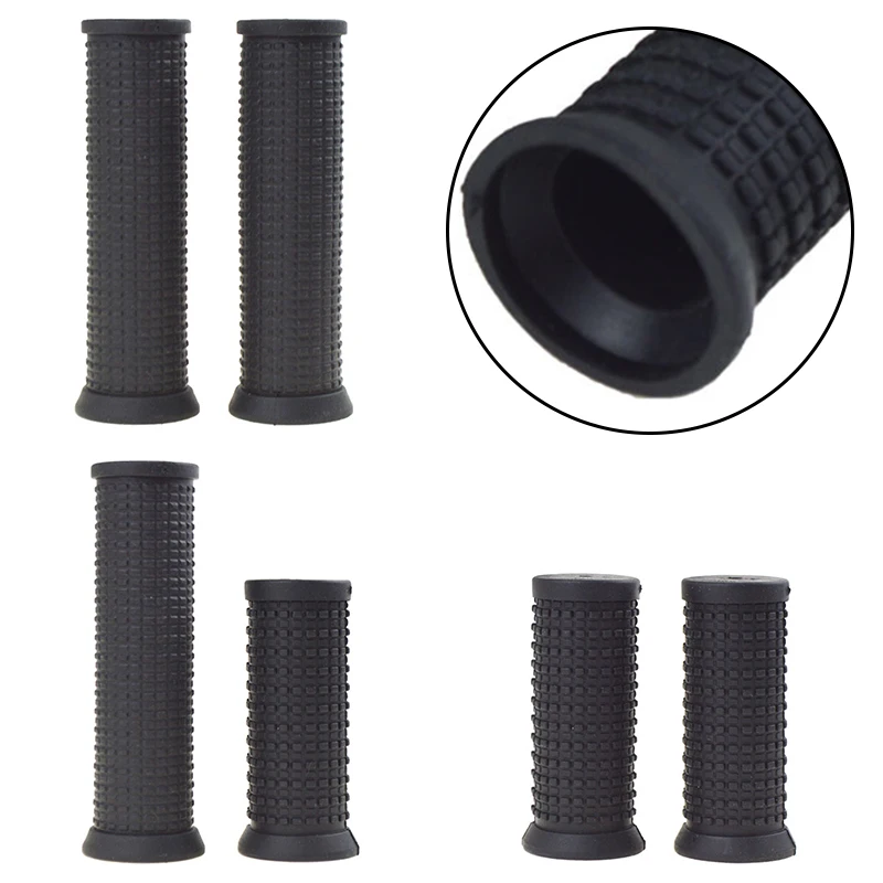 1 Pair Bicycle Handlebar Grips TPR Rubber For Twisting Shifter Mountain Bike 22.2mm Bar Anti Slip Long & Short Optional ► Photo 3/6