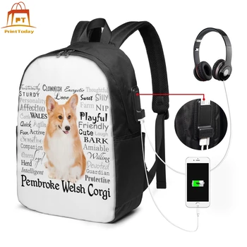 

Welsh Corgi Pembroke Backpack Welsh Corgi Pembroke Backpacks Trending Student Bag Multi Function Shopper Bags