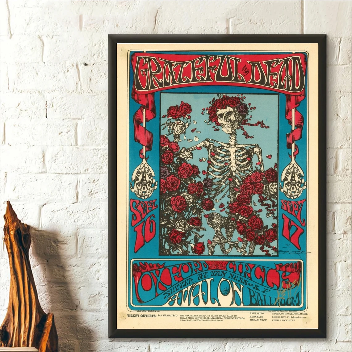 Grateful Dead Vintage Music Art Poster Canvas Prints Home ...