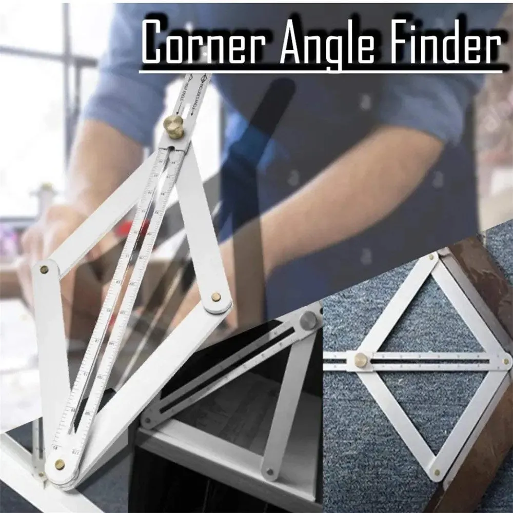 

Professional Multi-Angle Corner Angle Finder 15 Foldable Protractor Woodworking