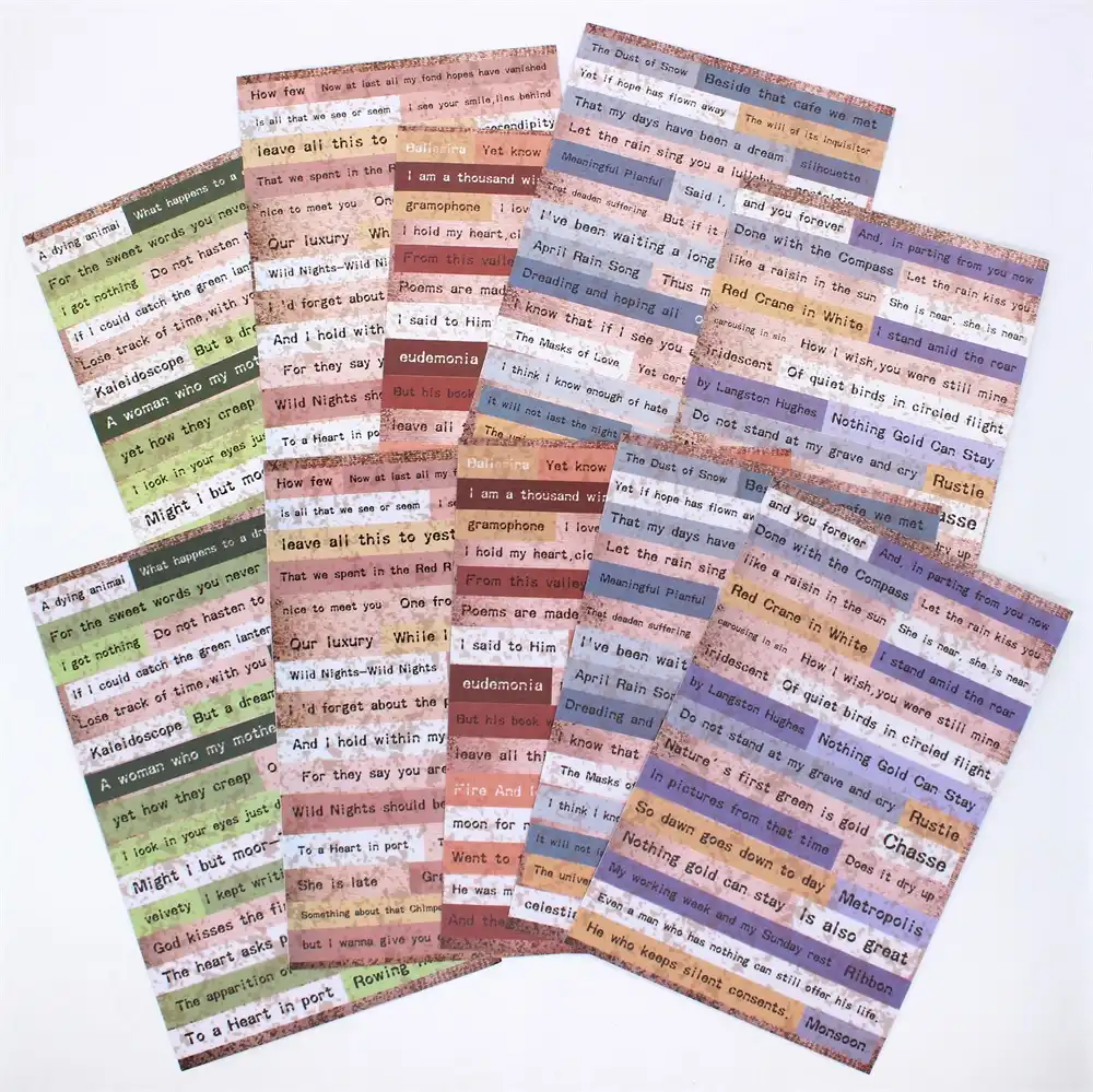 Words Stickers Scrap-Booking DIY Projects Photo Album Card Making Crafts 10pcs Words Stickers Scrap-Booking DIY Projects Photo Album Card Making Crafts 10pcs