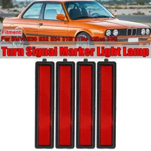 2/4 Pieces Car Rear Bumper Side Marker Light Left Or Right For BMW 3 Series E30 E32 E34 318i 318is 325es 325i Turn Signal Lamp
