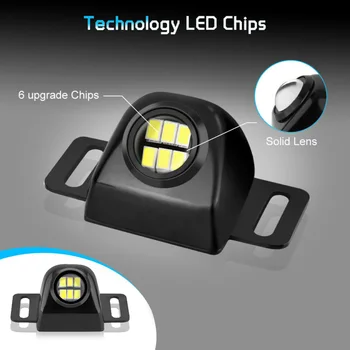 

5W 3020 6LED Super Bright Car Reverse Lamp Auxiliary Rear Backup Parking Light Zinc Alloy Car Headlight Decoration Car Light