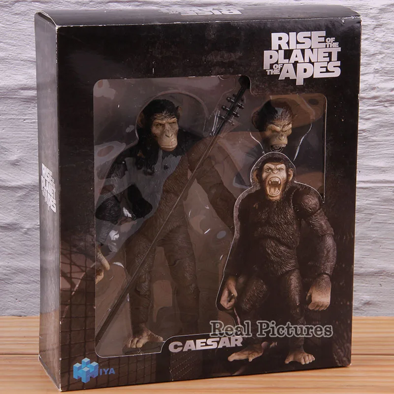 Rise of the Planet of the Apes Koba Caesar Рисунок ПВХ фильм Фигурки Коллекционная модель игрушки украшение подарок - Цвет: A with colorful box