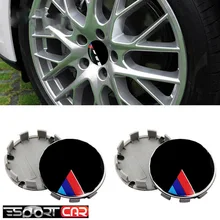 4Pcs Car Tire Wheel Center Caps Car Hubcaps Cover For bmw M Sticker X1 X3 X4 X5 X6 X7 e46 e90 f20 e60 e39 f10 Car Accessories