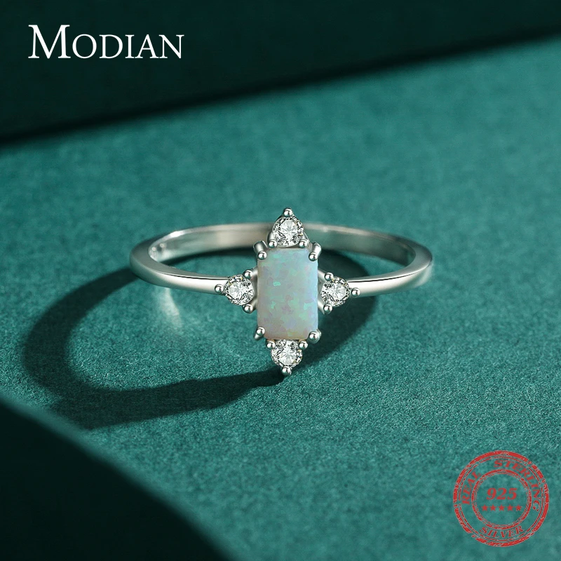 925 Sterling Silver Rings For Women Shining Crown Opal Finger Ring Classic Luxury Wedding silver rings silver ring wedding rings