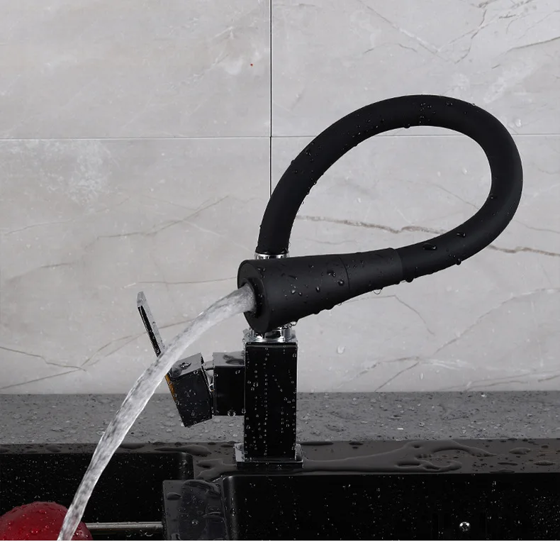 

Specifically Designed For Square Hot And Cold Mixing Water Kitchen Faucet Color Universal Tube Copper Kitchen Faucet