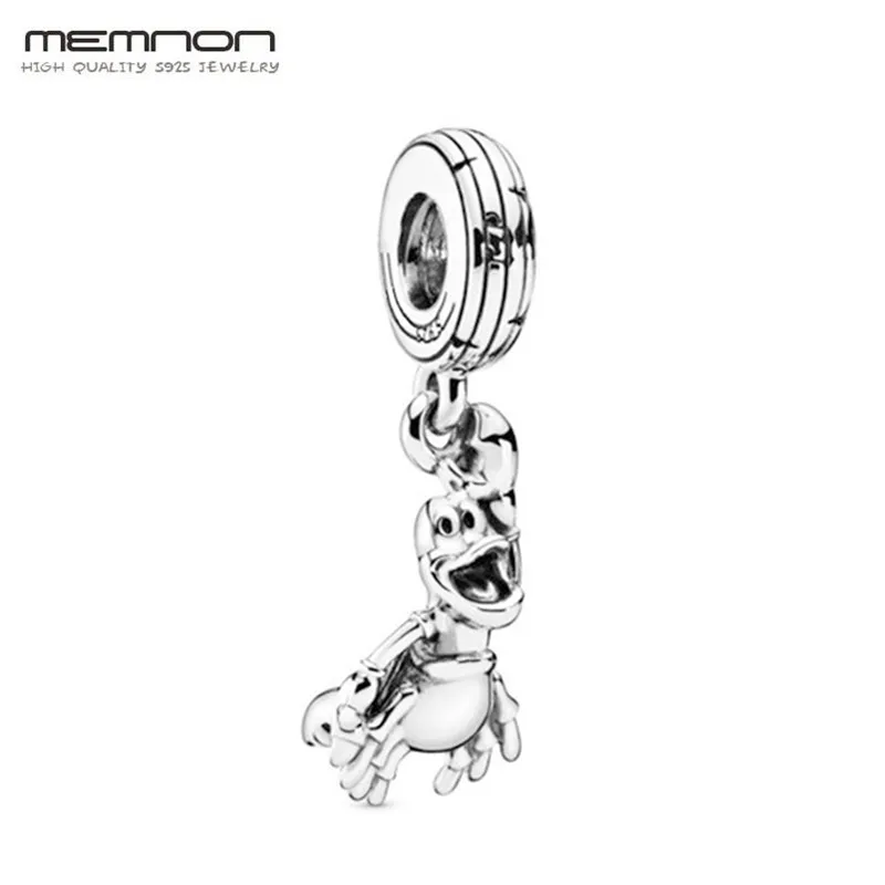 MULIER-New-the-little-mermaid-sebastian-S925-100-Silver-small-Pendant-798229-Charm-DIY-Bracelet-bangle_副本