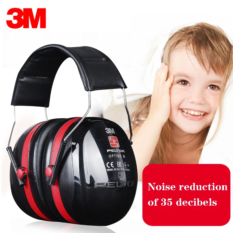 

3M H540A Genuine European Version of Noise Prevention/sound Insulation Learning Sleep Factory Noise Reduction Protect Earmuffs