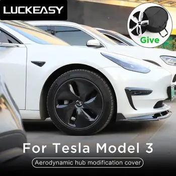 

LUCKEASY Wheel hub exterior modification for Tesla Model 3 2017-2020 18 inch aerodynamic wheel modified cover 1pcs/set