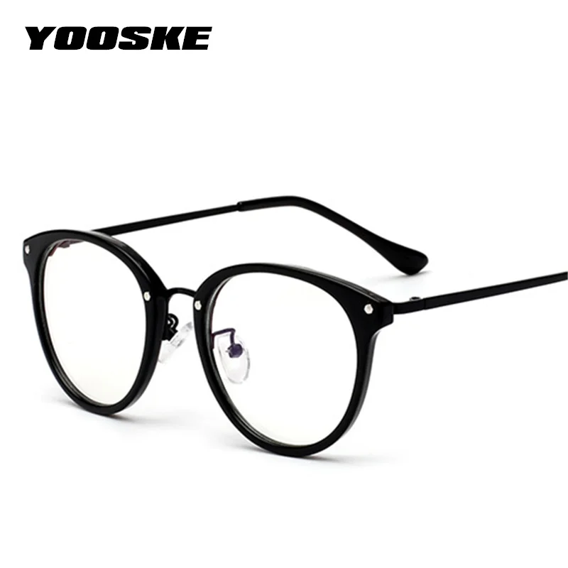 

YOOSKE Vintage Glasses Frame Women Retro Prescription Fashion Flat Eye Frame Sutdent Optical Spectacles Ultralight Eyeglasses
