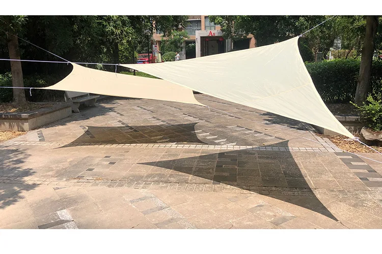 Imperméable Toile Ombrage 1.2 X 1.4 M Protection Solaire Contre Bâche Pare- Soleil Abri Soleil Avec œillets Avec Corde Libre Pour Jardin Terrasse Camping, Vert Foncé