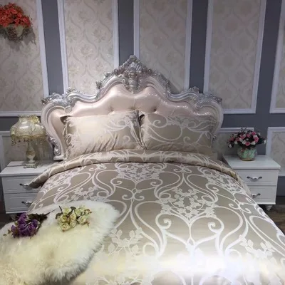 STYLE 20 LeRadore Сатиновые утолщенные комплекты постельного белья из хлопка, 4 шт., постельное белье с 3D вышивкой, Комплект постельного белья, жаккардовое постельное белье King queen - Цвет: STYLE 20