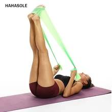 HAHASOLE, эластичный пояс для йоги, эластичный пояс, пояс для фитнеса, пояс для силовой тренировки, тянущийся пояс, Натяжной лист, HDA10969-4