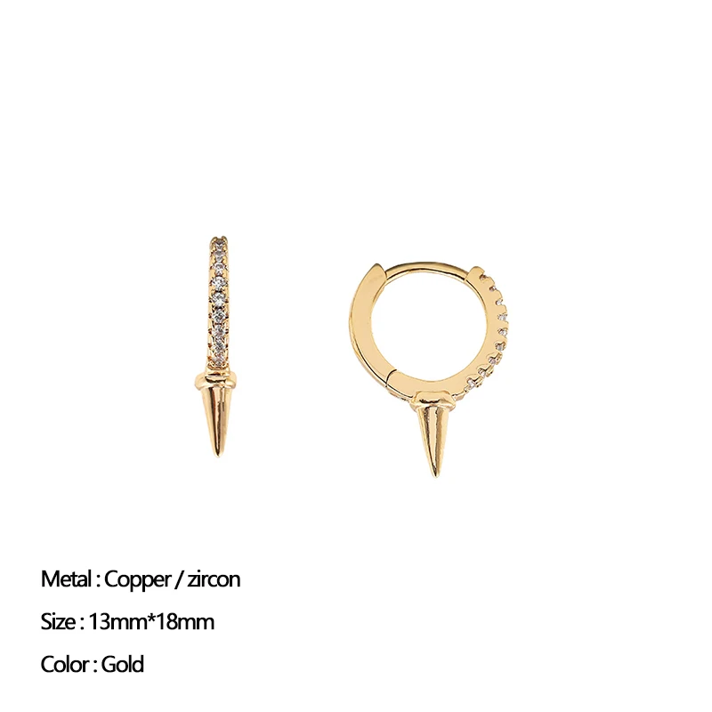 Earrings Classic Stainless Steel for Women Trendy Gold Small Large Circle Punk Jewelry 39 H0637299edd69418985a5ea2e23bc35605