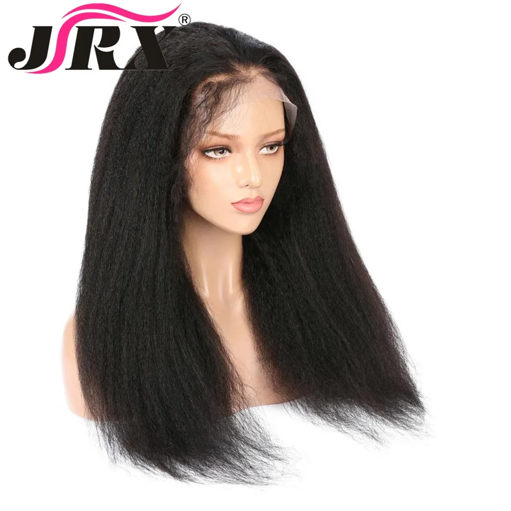 Бразильские волосы remy, длинные дюйма, 150% плотность, кудрявые прямые, предварительно выщипанные с детскими волосами для черных женщин, парики из человеческих волос на кружеве