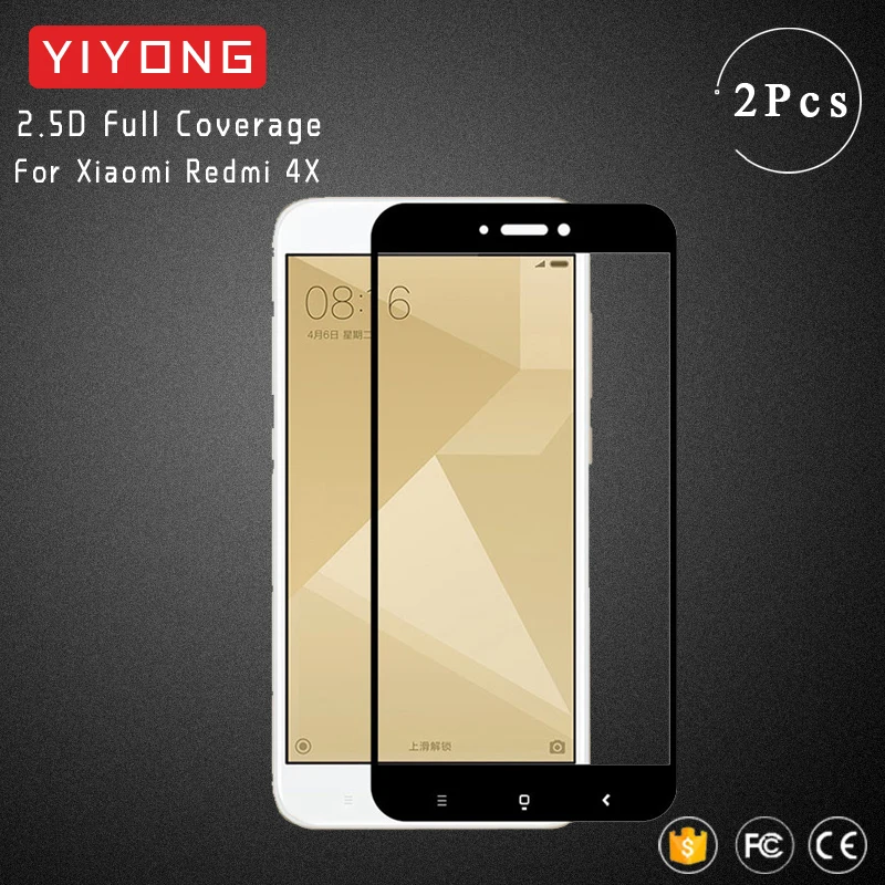 

YIYONG Full Screen Cover Glass For Xiaomi Redmi 4X Tempered Glass Xiomi Redmi 4X Pro Screen Protector Film For Xiaomi 4X Glass