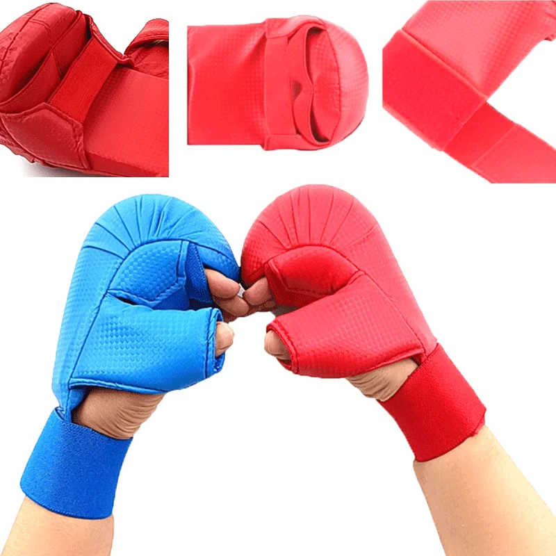 Adults Kids Karate Gloves Children Taekwondo Protector Pads Boxing Gloves Kickboxing Wkf Karate