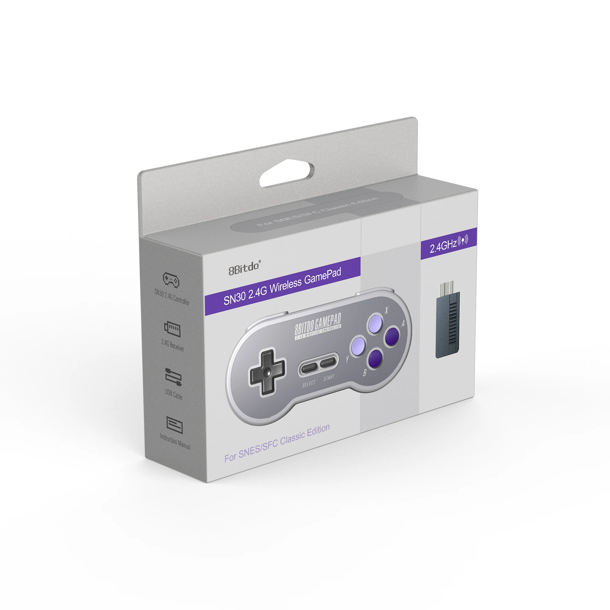 8Bitdo SN30 2,4G и SF30 2,4G контроллер беспроводной геймпад для SNES и SFCfor Windows Android PC Mac