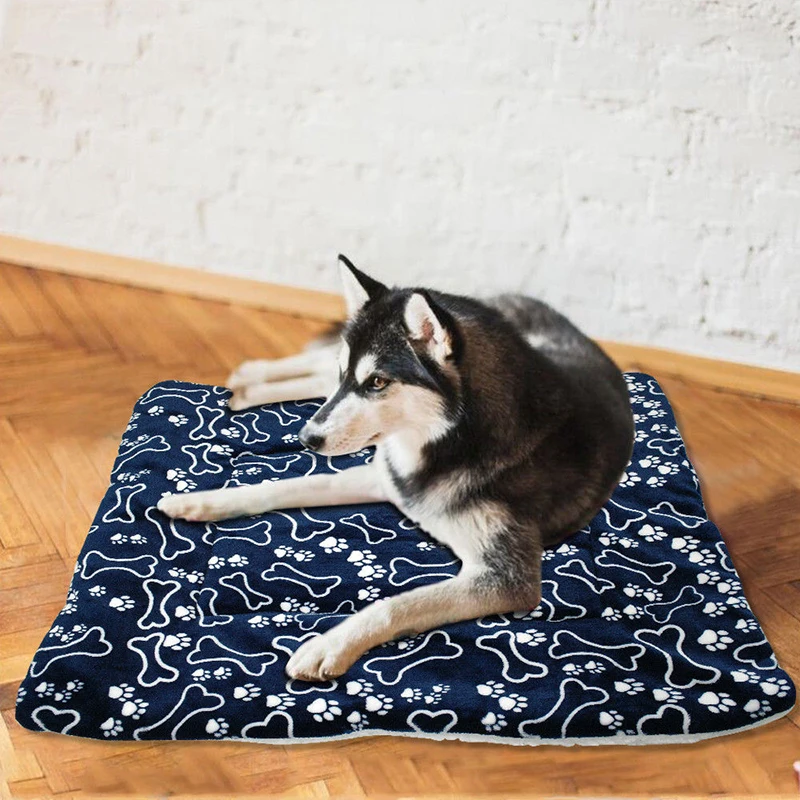 Soft Warm Pet Bed Pad Mat Dog Puppy Cat Washable Dog Kennel Blanket Cushion Mattress Home Rug Pet Dog Blanket