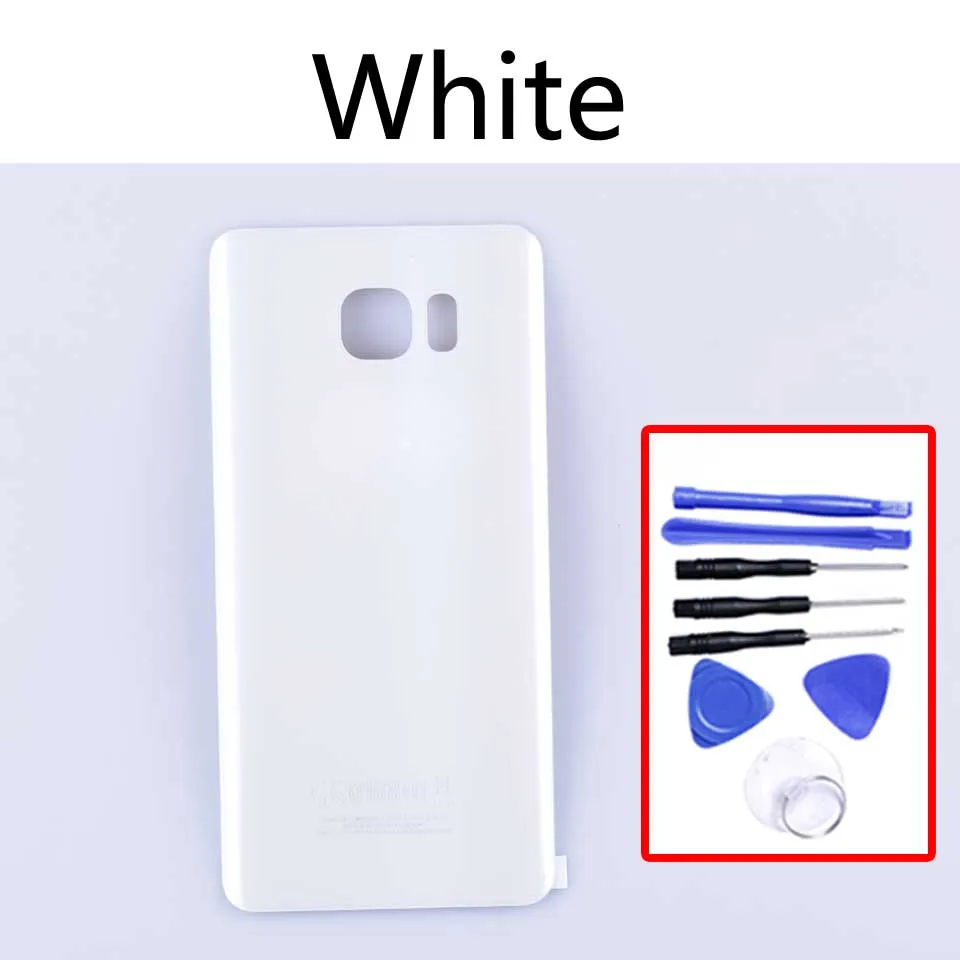 Note5 для samsung Galaxy Note 5 N920 N920F корпус крышка батареи задняя крышка чехол Задняя Дверь Корпус Корпуса - Цвет: White-With tool