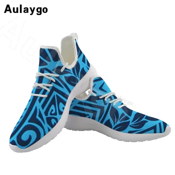 

Aulaygo Kdis Sneakers Shoes American samoa Pattern Fashion Casual Children Sports Mesh Flying Comfortable Footwear Zapatillas