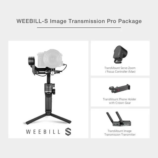 ZHIYUN официальный Weebill S 3-х осевая передача изображения Стабилизатор Для беззеркальных Камера OLED Дисплей портативный монопод с шарнирным замком новое поступление - Комплект: Package 2