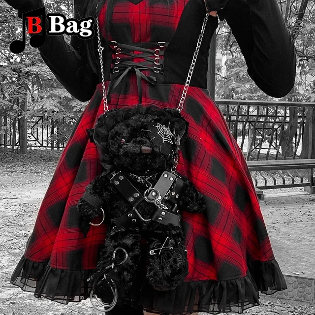 Gothic Shoulder Bag, Gothic Lace Handbag, Lolita Gothic Bag