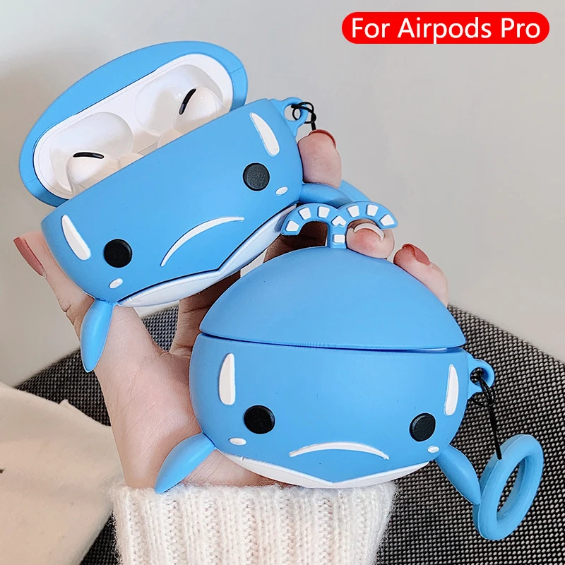 Милые Мультяшные беспроводные bluetooth-наушники для airpods pro Чехол защитный чехол Apple Airpods Pro гарнитура силиконовый мягкий чехол s