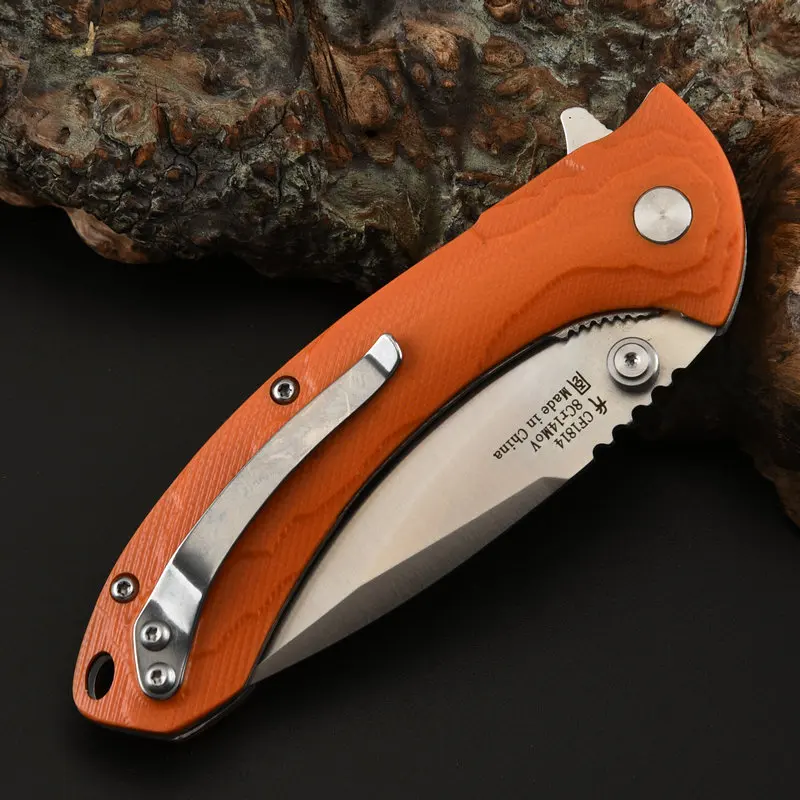 G10 Folding Blade Knife Tactical Military Pocket Knives Self Defence