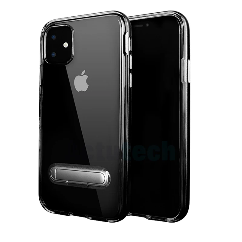 

Spigen Crystal Hybrid Clear Soft Tpu Cell Phone Cases with PC kickstand for iPhone 11 Pro Max 2019 X XS XR 8 7 6 6S plus